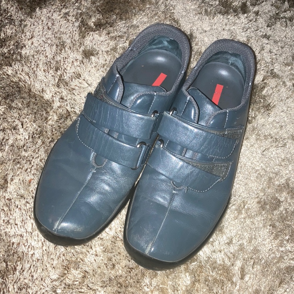 Prada Velcro shoes 8/7,5, it may run small a bit to small for me!